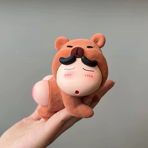 Флокированная фигурка-медвежонок из «Crayon Shin-chan» настольная