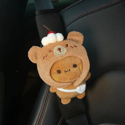 Decorative High-End Couple Plush: Seat belt shoulder pad