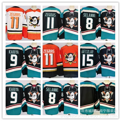 Хоккейная форма с вышивкой 2024, новое место, оптовая продажа, трикотаж No 11zegras, дополнительное имя номера