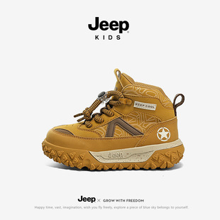 jeep��ͯ�\��ЬͯЬ�ߎ���ŮͯƤ���ﶬЬ��2025�¿��ˮ������Ь