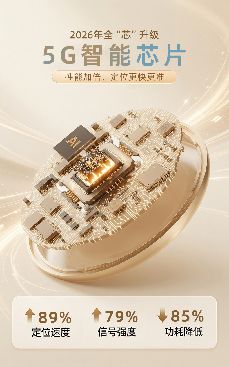 Customized Beidou 5G+ Precision Locator, Round Anti-Loss Tracker for Keys, Pets, Children, Elderly, and Car Use