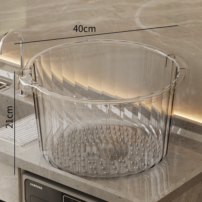 Lavadero con cubo de lavado de pies, lavadero de plástico extra grande para el hogar integrado, lavabo de dormitorio de estudiantes para bebés, profundización