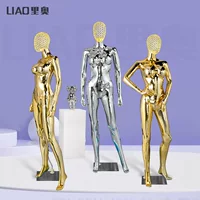 2025 новая металлическая проволока головка полые гальванические большие сундуки женская модель демонстрирует высокое качество женской витрины