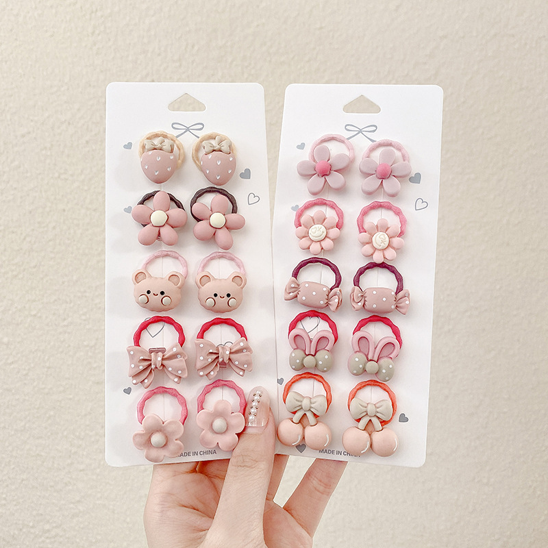 Bandas de goma para mujeres anillo de cabello para niños 2025 nuevo lindo toque de cabello para bebés niñas no lastiman cabello cuerda de cabello