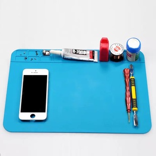 Computer and Mobile Phone Repair Workbench Repair Insulation Mat Silicone High Temperature Resistant Table Mat Hot Air Gun Soldering Station Mat
