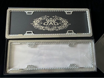Zinc Alloy Diamond New Energy License plate holder/license plate holder
