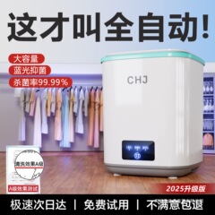 2025新款迷你洗衣机全自动家用小型内衣裤洗脱一体洗袜子宿舍神器