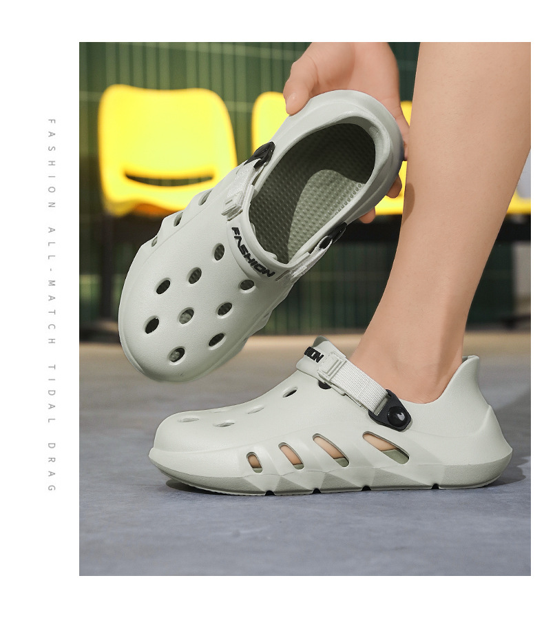 Comfortable Summer Clogs Sandals Outdoor Beach Casual Slip-on_voghion.com