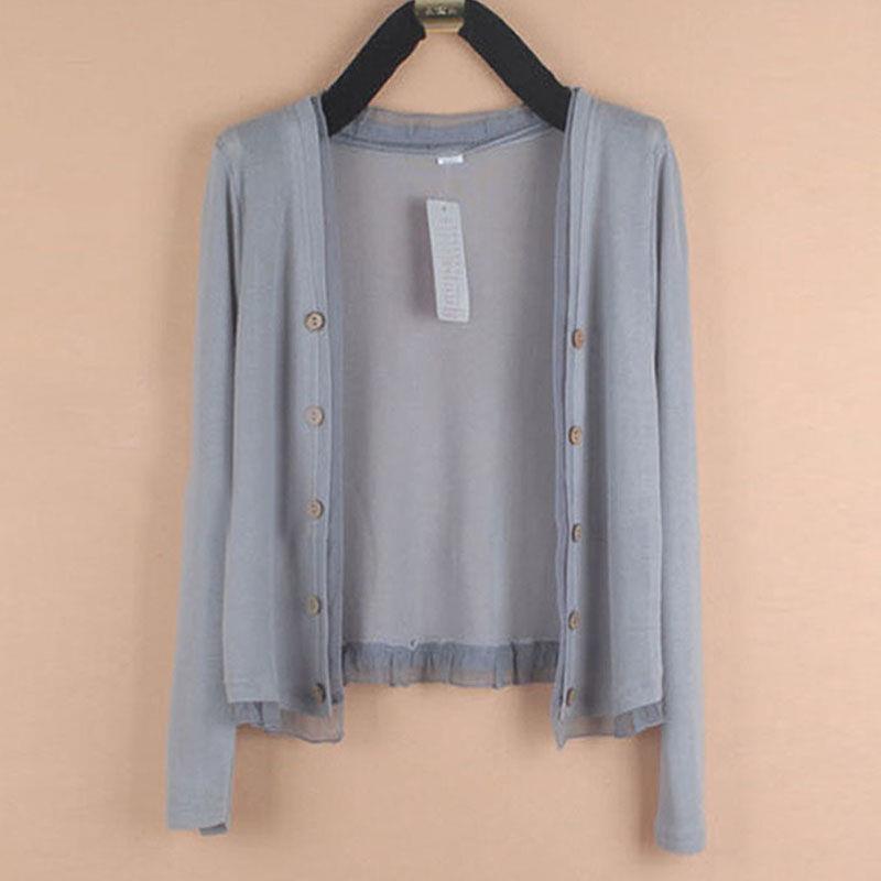 Summer Women's Short Coat Thin Sun Protection Coat Large Size Knitted Sweater Cardigan Long Sleeve Outer Wear Air-conditioning Shirt New Style Shawl Summer Women's Short Coat Thin Sun Protection Coat Large Size Knitted Sweater Cardigan Long Sleeve Outer Wear Air-conditioning Shirt New Style Shawl