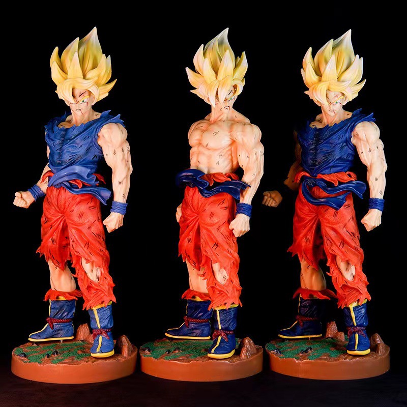 Dragon Ball Super Saiyan KD PRINCIPIOS DE Super Batalla daño Sun Wukong base en caja decoración modelo hecho a mano al por mayor