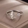 Y4: Yuan single silver ring - other surnames consult customer service