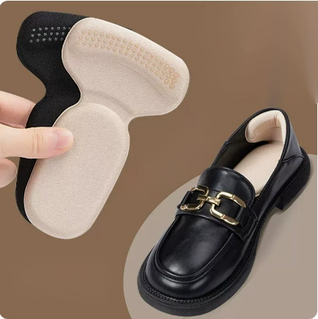 Т-образные наклейки на каблук, женские туфли на высоком каблуке с защитой от падения, Противоизносная подушка для пятки, обувь с половинным размером, большие изменения, небольшая регулировка, один размер