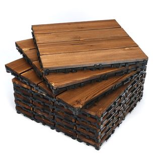 Anticorrosive Wood Flooring for Outdoor Terraces, Self-Laying Balconies, Self-Laying Courtyards, DIY Splicing, Outdoor Courtyard Floor Laying