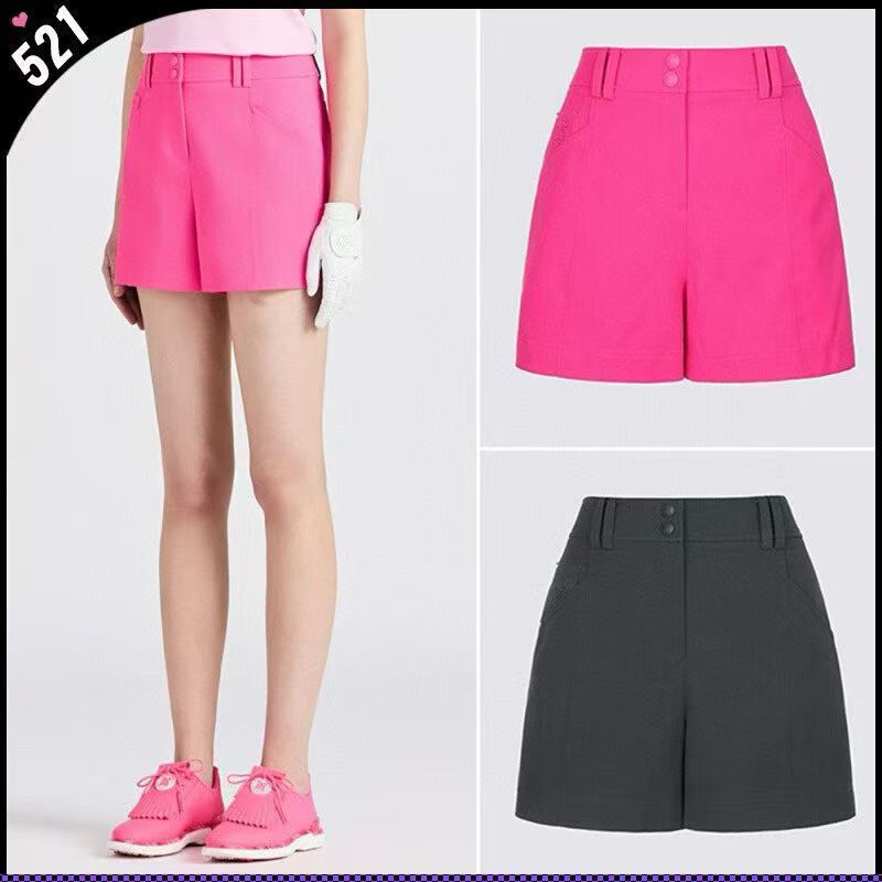 Korean Golf Women's New Fashion Versatile Casual Sports Outdoor Pure Color Slim Quick-Drying Golf Shorts