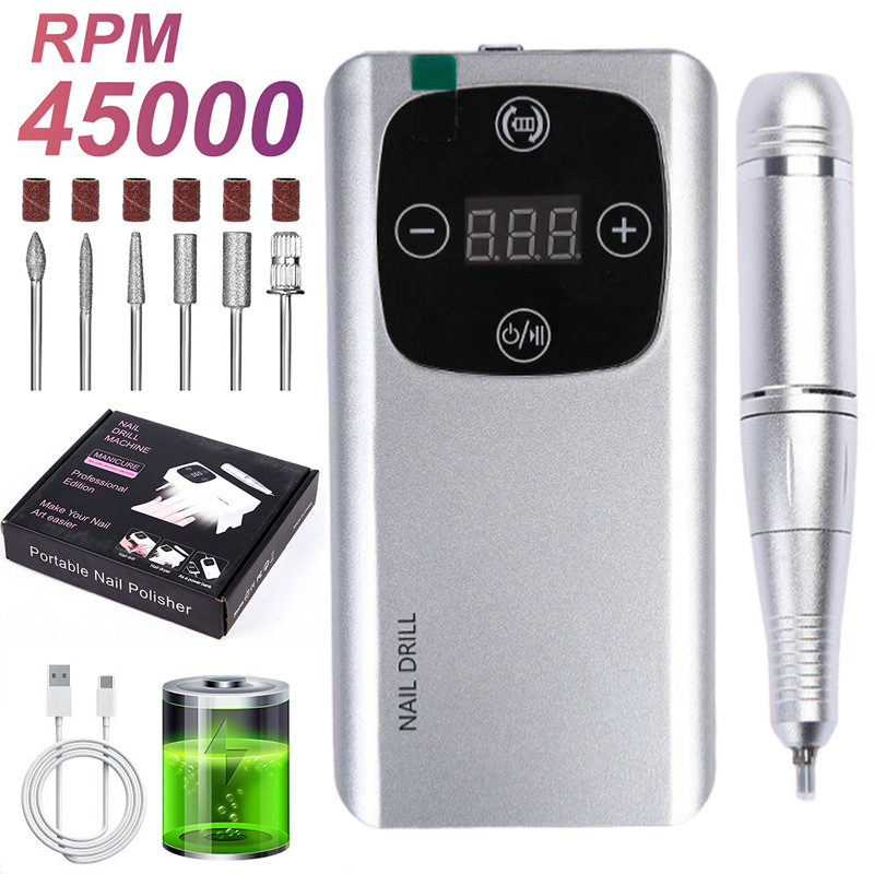 Torno Eléctrico para Uñas Portátil Recargable para Manicura image 41
