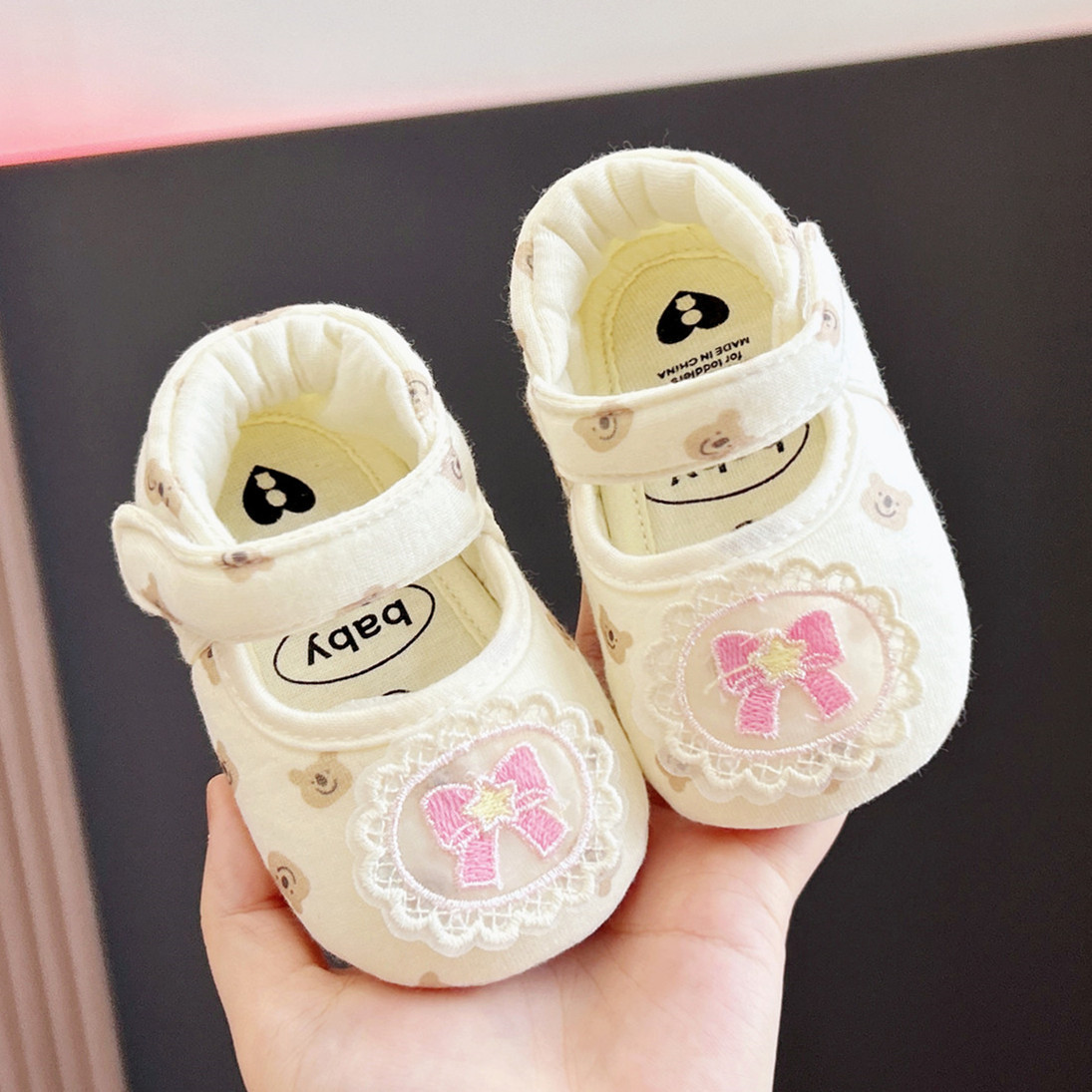Children's non-slip cotton breathable shoes girl's for early age