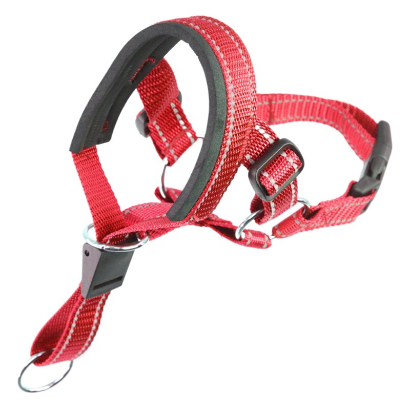 Hocico de perro transfronterizo anti-ladrido anti-mordedura de mascota ajustable boca de nylon cuerda perro máscara transpirable hocico de perro image 1