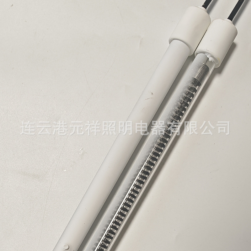 2025元祥碳纤维加热管镀白远红外石英灯管加热器长波红外线电加热