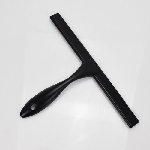Cross-border direct sales black household glass scraper, practical single-sided manual wiper, kitchen stainless steel wiper
