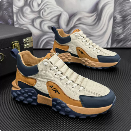 Zapatos de hombre de la estación europea 2024 nuevo estilo de primavera y verano, suela gruesa transpirable, aumento de los zapatos Forrest Gump, zapatos casuales de moda