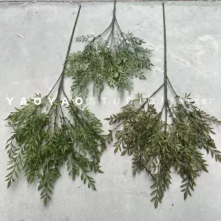 仿真南天竹 喷色绿植室内婚庆婚礼堂插花家居装饰摆件工程造景