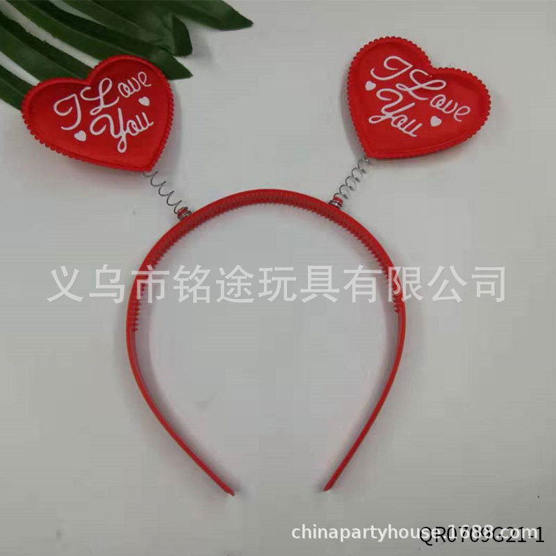 Calcetines de amor rojo amor diadema tocado joyería del día de San Valentín gafas del día de San Valentín calcetines del día de San Valentín medias del día de San Valentín