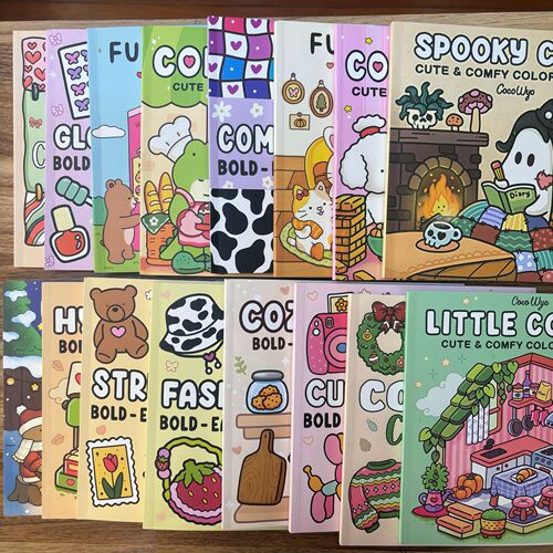 Cross-Border Coloring Book Full Set Funny Kitty Memes Coloring Book