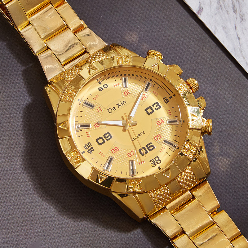 Nuevo dial grande impermeable luminoso reloj de los hombres estudiante coreano moda de lujo reloj de cuarzo al por mayor