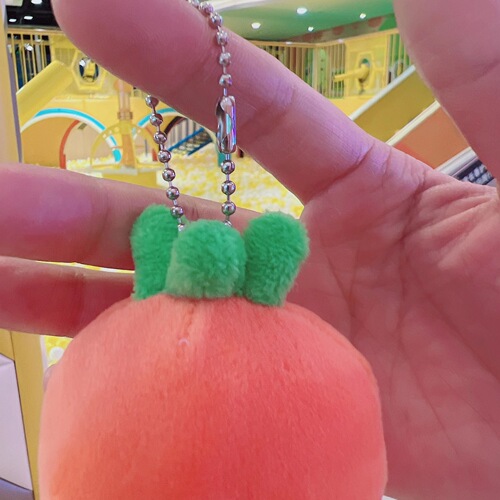 Cute cartoon simulation radish pendant fruit vegetable plush doll bag keychain doll doll wholesale
