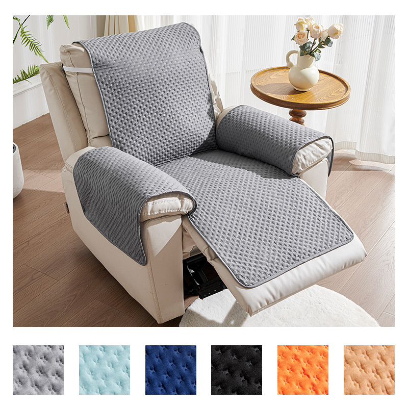 亚马逊外贸跨境连体宠物沙发保护垫套防水防滑纯色沙发罩批发出口