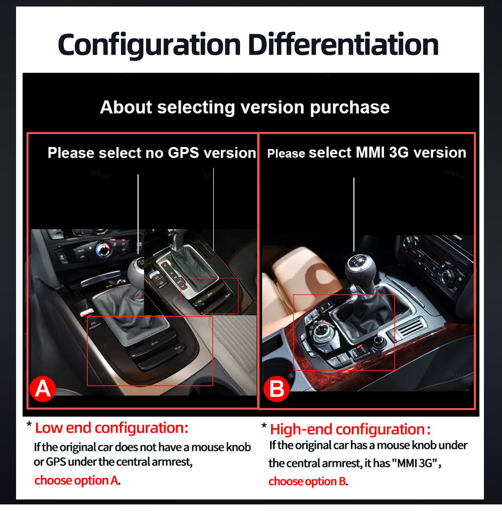 8.8inch Suitable for Audi A5 S5 B8 8t Car Central Control Large Screen Navigation Carplay Player