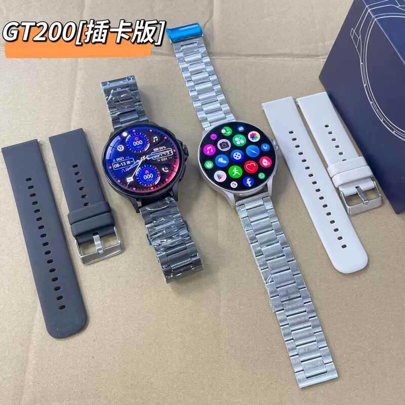 Gt200 Smart Watch with 5g Sim Card, Full Network Support, Rotating Camera + Built-In Google Store for Independent App Downloads