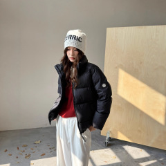 男女同款情侣外套羽绒服短款女小个子90白鸭绒加厚2025新韩版冬装