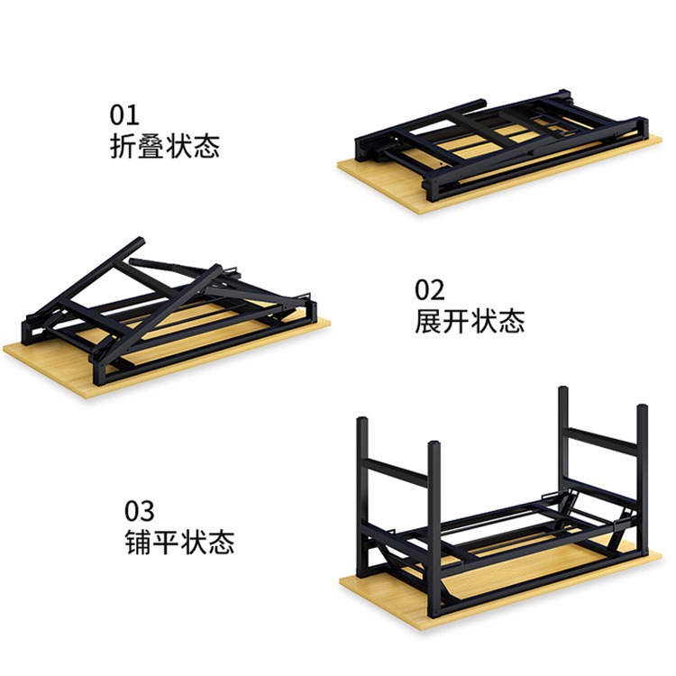 Escritorio de computadora, escritorio plegable para el hogar, escritorio de estudio, escritorio de oficina simple