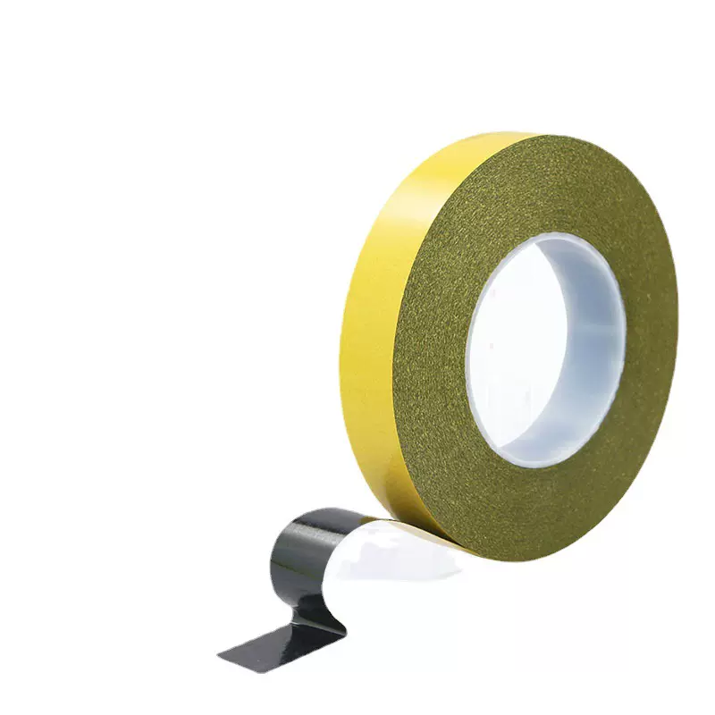 强粘耐高温黑色PET薄膜胶布双面胶带超薄无痕遮光胶超强粘