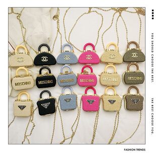 (Cross-border trading), small lipstick, shoulder bag, woven bag strap, small bag, children's bag, chain, one-shoulder bag, new collection
