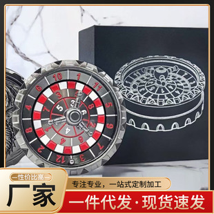 Cross-Border Popular Metal D20 Rotating Dice 3-in-1 Dnd Cthulhu Game Dice Accessories Ready for Sale
