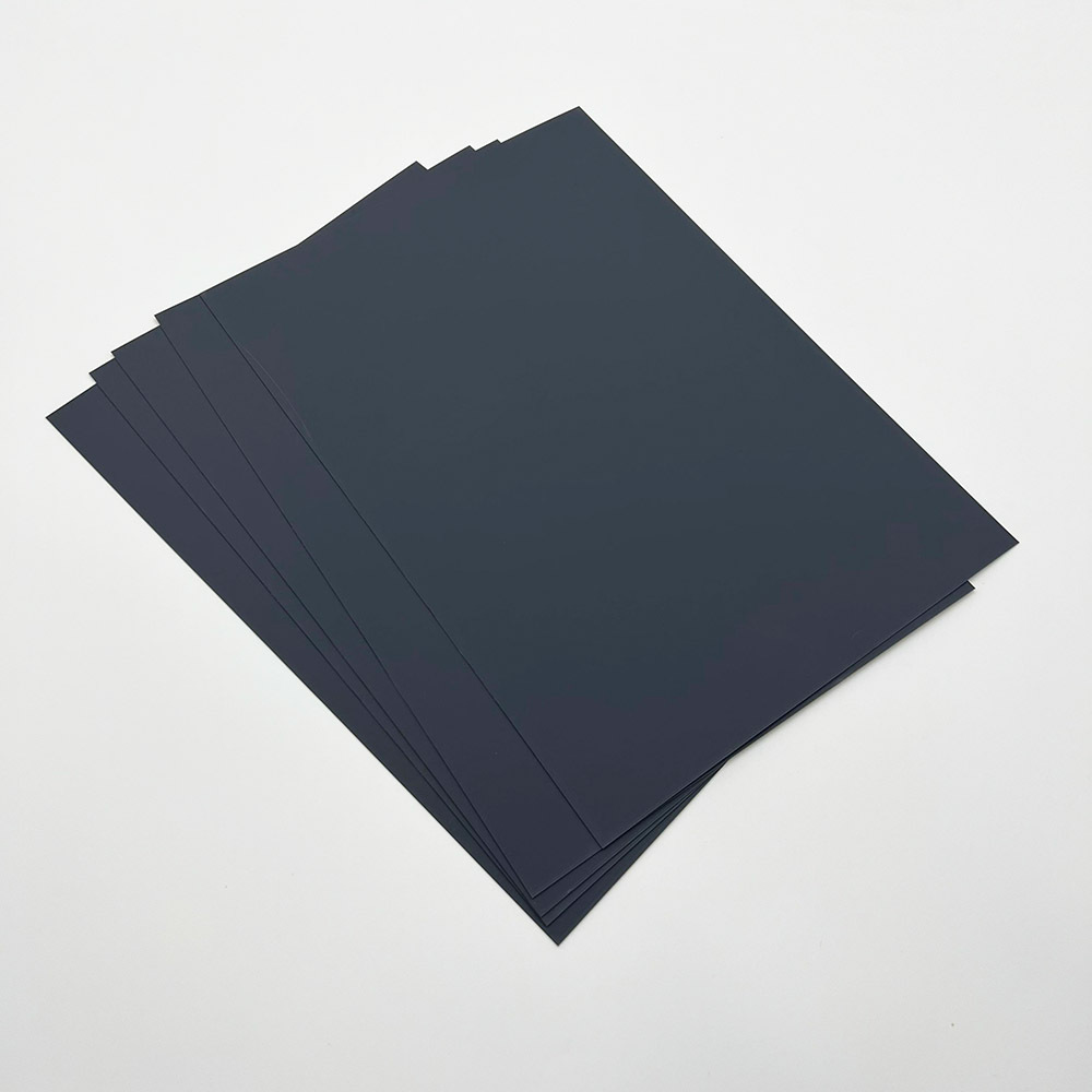 灵美环保无卤黑色阻燃防火UL94V0级细磨砂绝缘聚丙烯片PP塑料薄膜