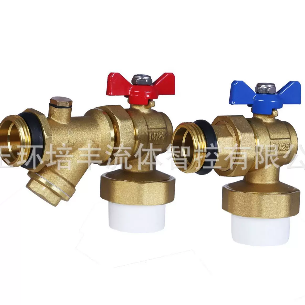 PPR角式过滤套阀外螺纹黄铜材质本色处理