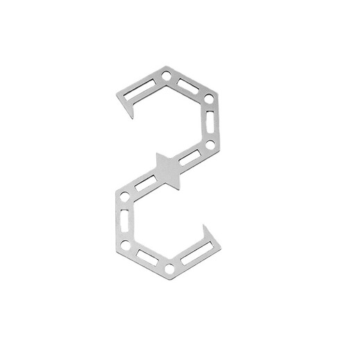 Outdoor S-shaped hook camping stainless steel simple metal hook carabiner connection buckle storage storage hook