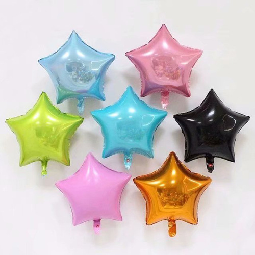 Five-pointed star aluminum film balloon birthday festival party decoration wedding wedding room layout kindergarten celebration supplies