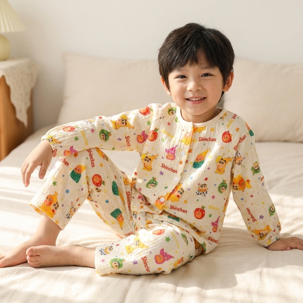 Pure cotton cloud yarn suit Xiaoxin (new)