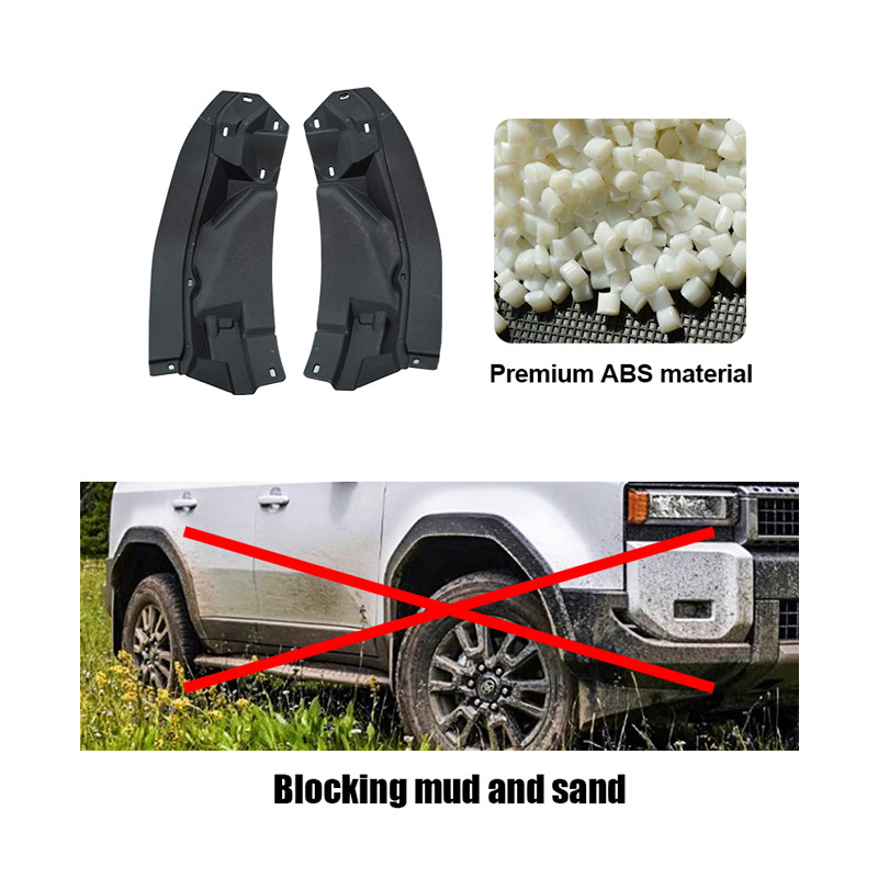 TXR para Toyota LandCruiser lc250 forro de la rueda trasera del automóvil accesorios de guardabarros de Prado modificados