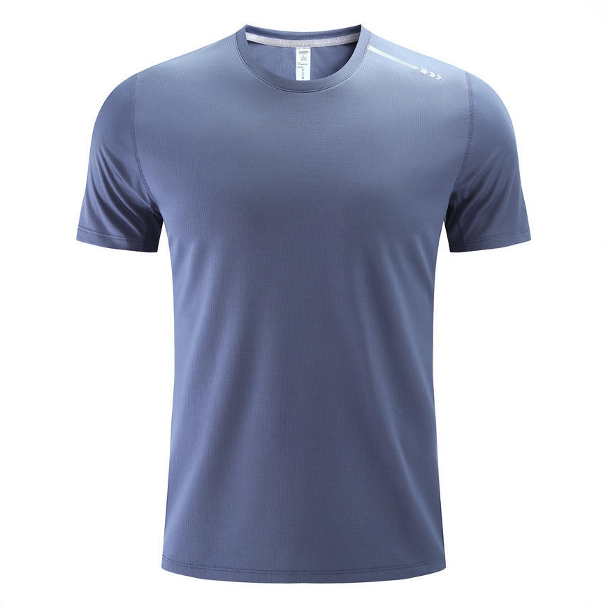 Correr camiseta de secado rápido logotipo impresa al aire libre ropa de trabajo fresca camiseta cultural de manga corta publicidad ordenada