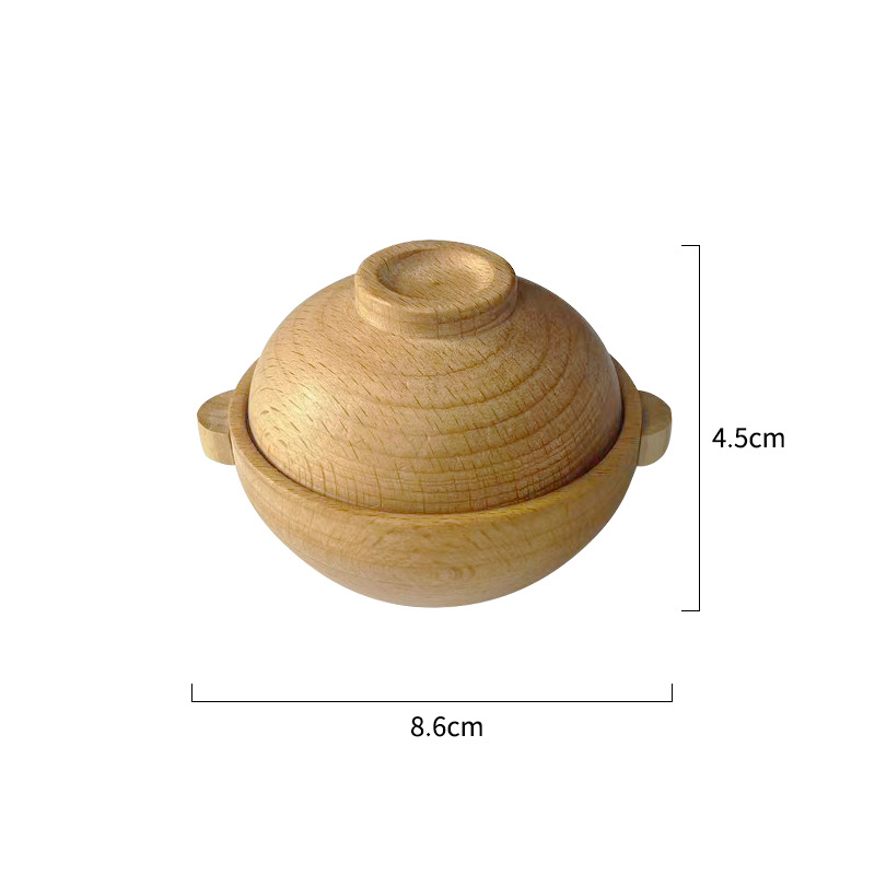 1-6 años de edad sin pintar de madera Casa de juego cocina juguetes de cocina tetera taza de té copa de vino juguetes Waldorf