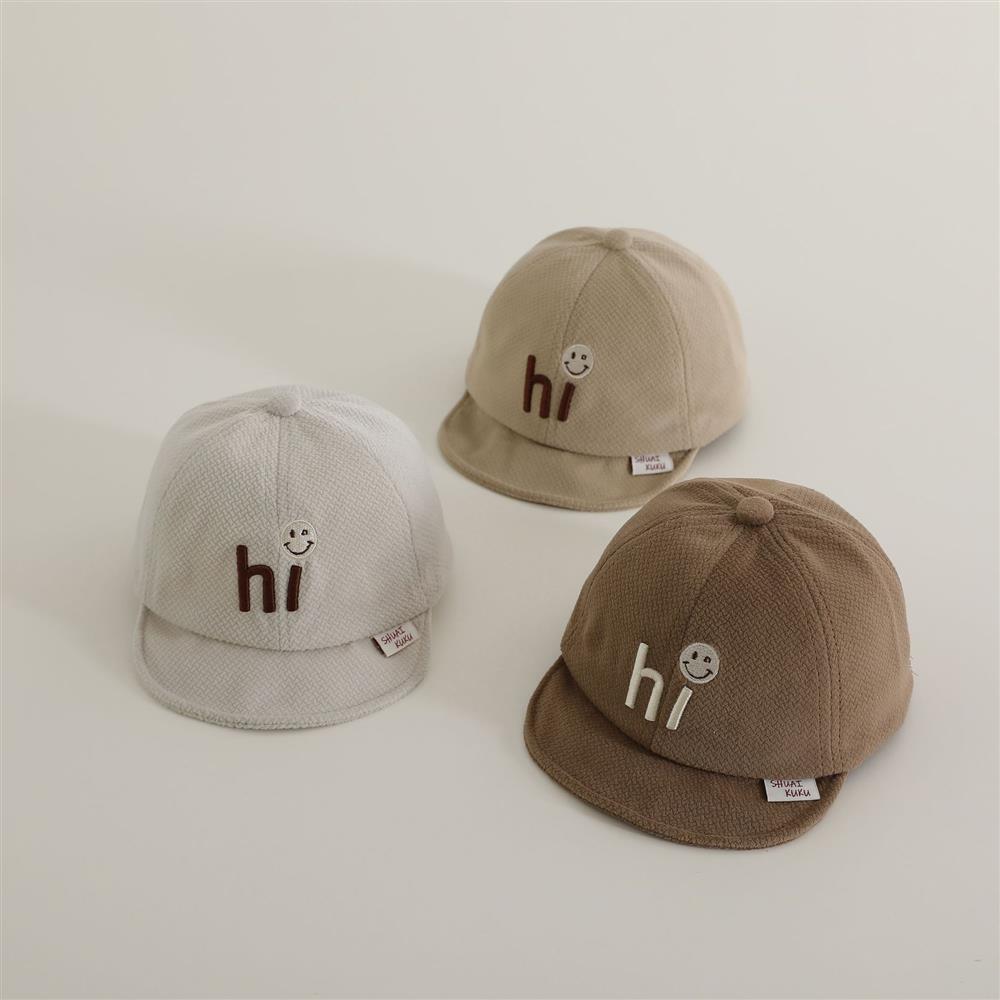 Sombreros para bebés bordados HI primavera y otoño nueva moda para niños niñas bebés coreanos sombreros de béisbol para niños