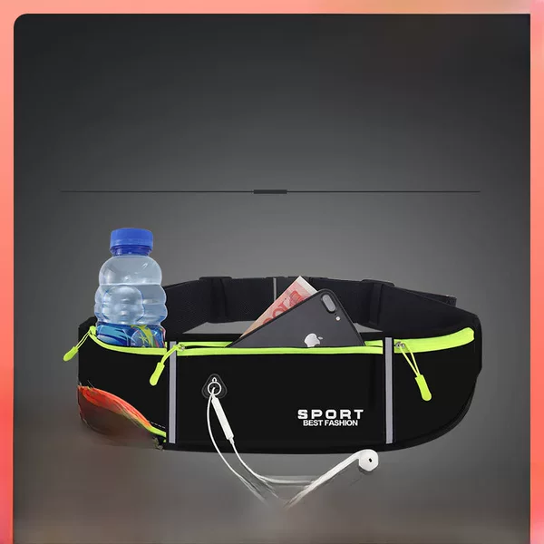 Outdoor 2025 New Canvas Sports Waist Bag Running Phone Bag Multifunctional Close-Fitting Waterproof Belt Bag Water Bottle Bag
