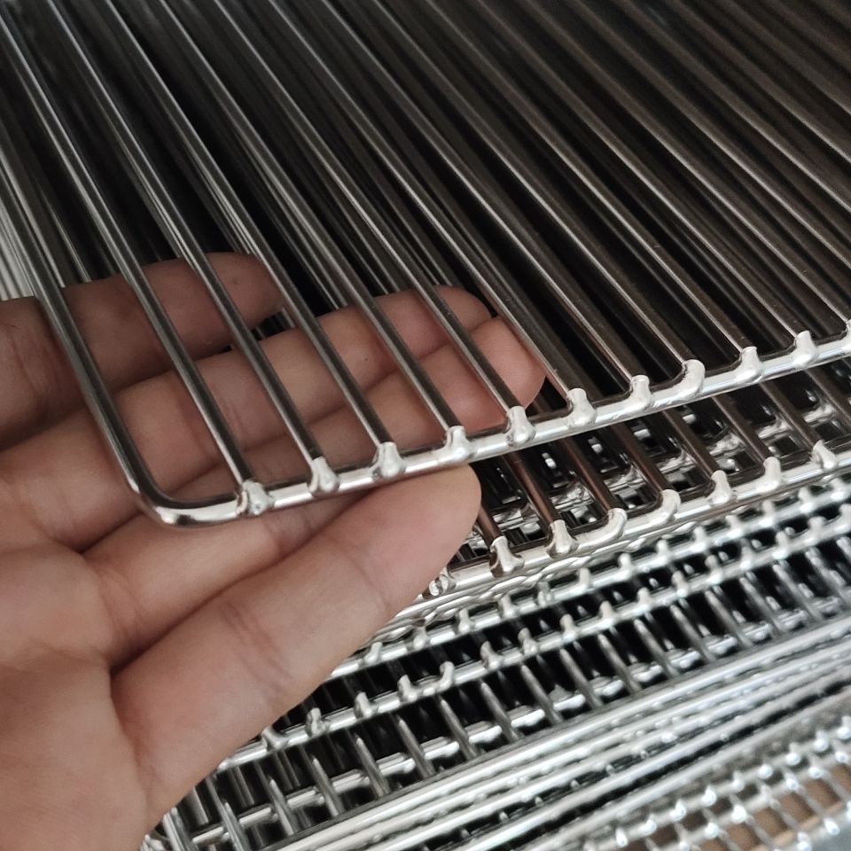 Food-Grade Stainless Steel Barbecue Grill Rack Thickened and Encrypted Refrigerator Oven Compartment for Draining and Oiling