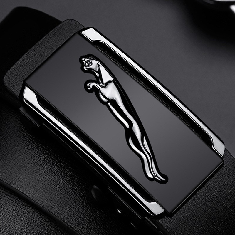 Transfronterizo Amazon Cinturón Hombres mejorado hebilla automática de dos capas Cinturón de piel de vaca de moda todo partido clásico pantalones cinturón hombres