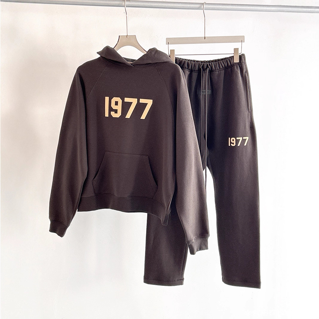 原厂品质FOG Essentials1977系列SS22Hoodie植绒套头连帽加绒卫衣